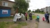 Голосование по поправкам в Конституцию России в деревне Луговое, Россия
