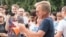 Владимир Чернышёв на митинге против пенсионной реформы 1 июля 2018 года