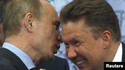 Владимир Путин и Алексей Миллер