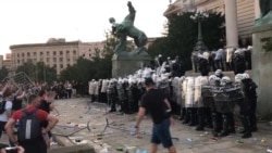 Belgrade Protesters Storm Serbian Parliament, Clash With Police Belgrade Protesters Storm Serbian Parliament, Clash With Police