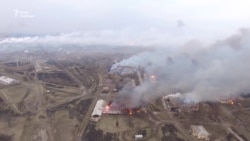 Пожежа на складі в Балаклії. Відео з безпілотника Пожежа на складі в Балаклії. Відео з безпілотника