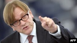 Лидер группы "Альянс либералов и демократов Европы" в Европарламенте, бывший премьер-министр Бельгии Ги Верхофстадт