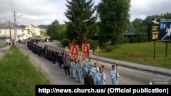 Участники крестного хода «За мир в Украине». 10 июля