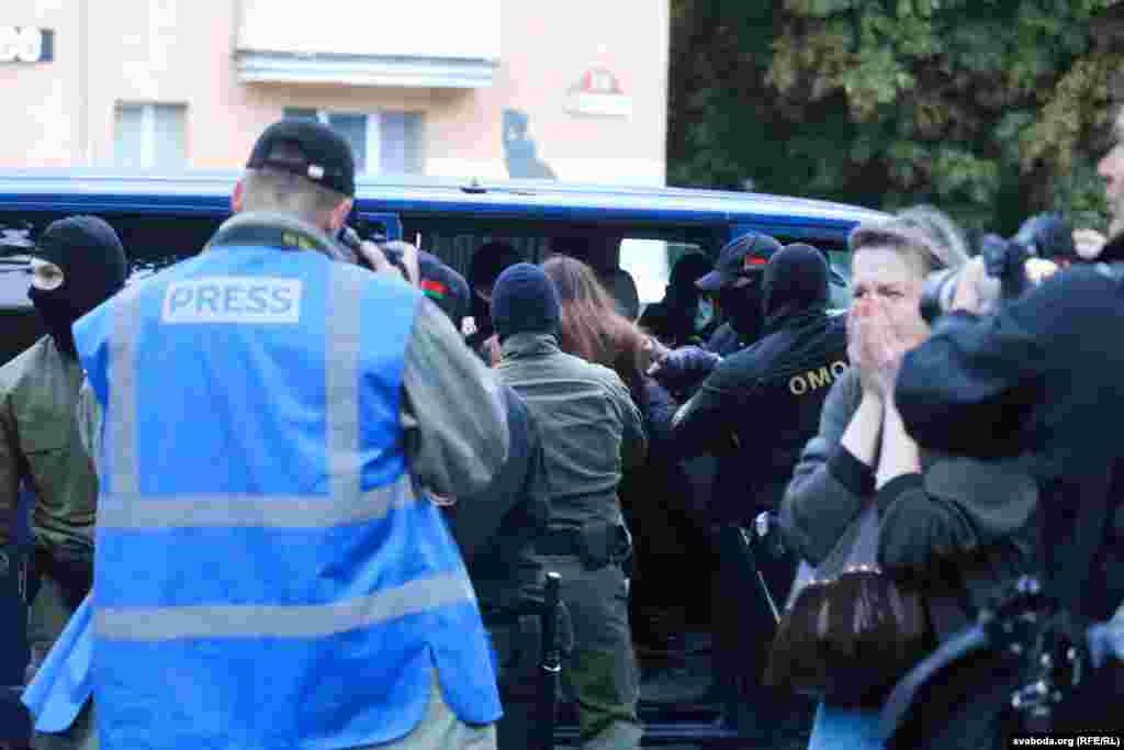 Dozens of Kalesnikava's supporters were detained.