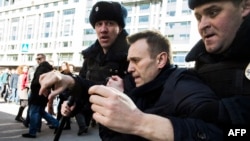 26 марта 2017 года, задержание Алексея Навального на Тверской улице во время акции "Он нам не Димон!"