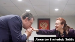 Леонид Слуцкий и глава МИД Эквадора Мария Фернанда Эспиноса