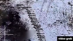 Погибшие в Курской области российские и северокорейские военные. Фото с дрона. Декабрь 2024 года