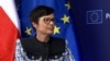 Marta Kos, komesarka za proširenje EU, tokom intervjuua za RSE u Pragu, 28. aprila 2025.