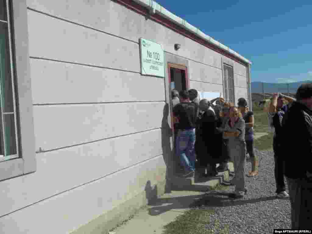  A polling station in Gori.