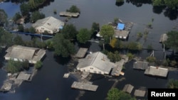 Затопленная деревня в Приамурье