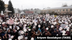 Протест против свалок в Подмосковье