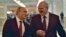 Владимир Путин и Александр Лукашенко во время переговоров о военном конфликте в Донбассе. Минск, 11 февраля 2015 года