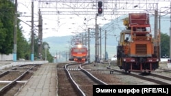 Железная дорога в Крыму, иллюстрационное архивное фото