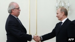 Кристоф де Маржери и Владимир Путин, Ново-Огарево, март 2011.