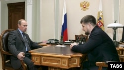 Владимир Путин и Рамзан Кадыров. Март 2007 года