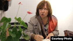 Nobel Prize-winning author Svetlana Alexievich is just one of a number of high-profile writers to leave Moscow's PEN Center (file photo).