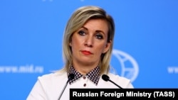Russian Foreign Ministry spokeswoman Maria Zakharova (file photo)