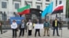 Сторонники организации "Свободный Идель-Урал" постоянно проводят мирные акции протеста. Фото с пикета в Киеве перед посольством РФ 28 апреля 2018 года