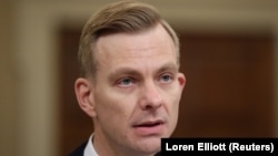 David Holmes, a political counselor at the U.S Embassy in Kyiv, testifies to a House Intelligence Committee hearing in Washington on November 21.