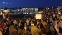 Thousands Protest In Skopje As Macedonia Sets Early Elections Thousands Protest In Skopje As Macedonia Sets Early Elections
