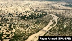 په بلوچستان کې په ۲۰۲۰ز کال کې سېلاوونو یوشمېر سیمې لاندې کړې وې - د ۲۰۲۰ز کال د اګست ۱۰مې انځور.