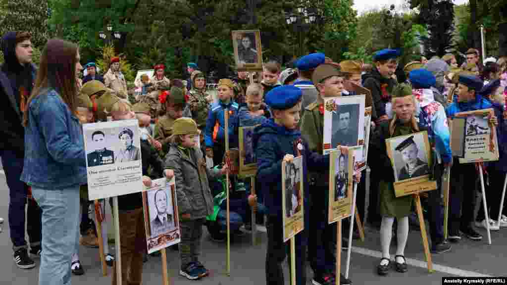 9 травня 2019, Сімферополь. Дитяча колона на акції «Безсмертний полк»