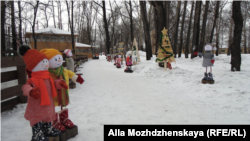 Аллея снеговиков в Новокузнецке