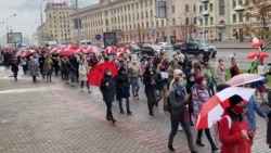 Several Detained Amid Women’s Protest March In Belarus Several Detained Amid Women’s Protest March In Belarus