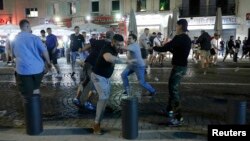 England fans have been involved in distrubances in France over the past two nights.