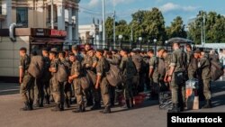 Архивное фото. Солдаты-срочники в Воронеже
