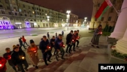 Акція пам'яті загиблого програміста Андрія Зельцера в Мінську, 28 вересня 2021 року