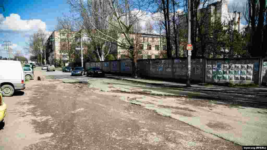 Улица Железнодорожная. Вид на дорогу 