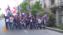 Оппозиционный митинг в Тбилиси Оппозиционный митинг в Тбилиси