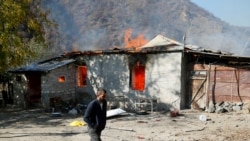 Nagorno-Karabakh: Azerbaijanis Plan Return As Armenians Destroy Homes Nagorno-Karabakh: Azerbaijanis Plan Return As Armenians Destroy Homes