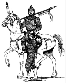 Хазарский воин с пленником