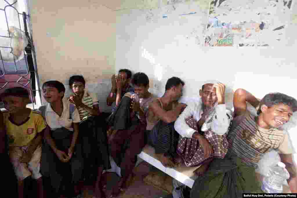 While the journey was fraught with danger, the refugees said they had no choice as their homes and mosques were being burned down in western Burma.
