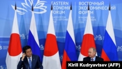 Синдзо Абэ и Владимир Путин, Владивосток, 10 сентября 2018 года