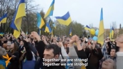 'We Don't Need Russia's Help' - Donetsk Residents Rally For Sovereign Ukraine 'We Don't Need Russia's Help' - Donetsk Residents Rally For Sovereign Ukraine