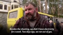Ukrainian Police Evacuate Civilians From Combat Zone Near Kyiv Ukrainian Police Evacuate Civilians From Combat Zone Near Kyiv