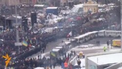 Uneasy Calm On Kyiv's Independence Square Uneasy Calm On Kyiv's Independence Square