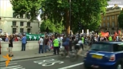 Протест против планов Лондона атаковать Сирию Протест против планов Лондона атаковать Сирию