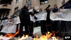 Акция протеста у здания посольства Турции в Москве