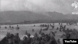 There is a veritable treasure trove of D-Day-related material to be found in the British Pathé archive. (YouTube screengrab)
