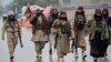 Taliban fighters patrol in a remote region of eastern Afghanistan. (file photo)