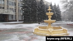 Снег в Керчи, 20 декабря 2020 год