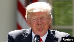 Президент США Дональд Трамп, 1 июня 2017 года