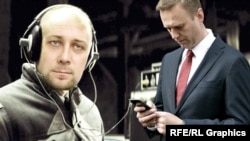 Сотрудник ФСБ Константин Кудрявцев и Алексей Навальный, фотоколлаж