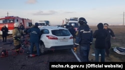 Лобовое ДТП в Черноморском районе, 10 декабря 2019 года
