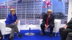 Trump Meets Merkel After Calling Germany 'Captive' To Russia Trump Meets Merkel After Calling Germany 'Captive' To Russia