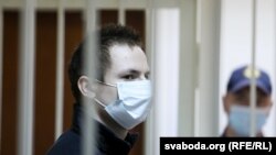 Алексей Санчук в суде, Минск, 13 мая 2021 года